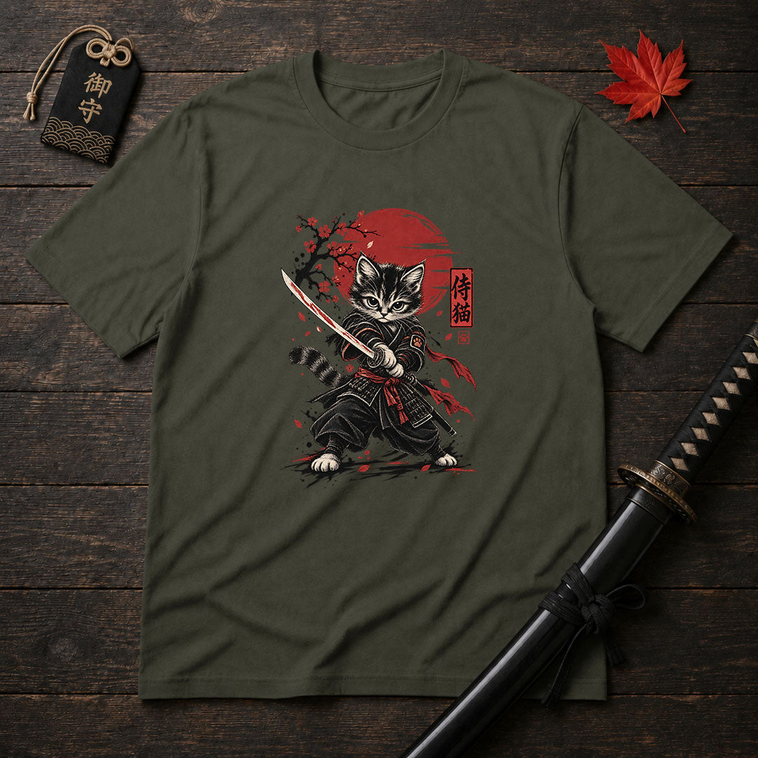 Katana Kitten Warrior T-Shirt