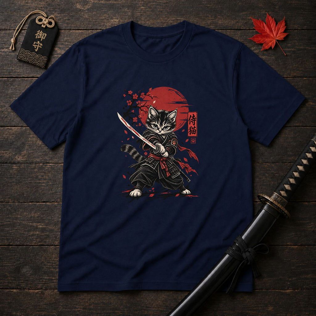 Katana Kitten Warrior T-Shirt