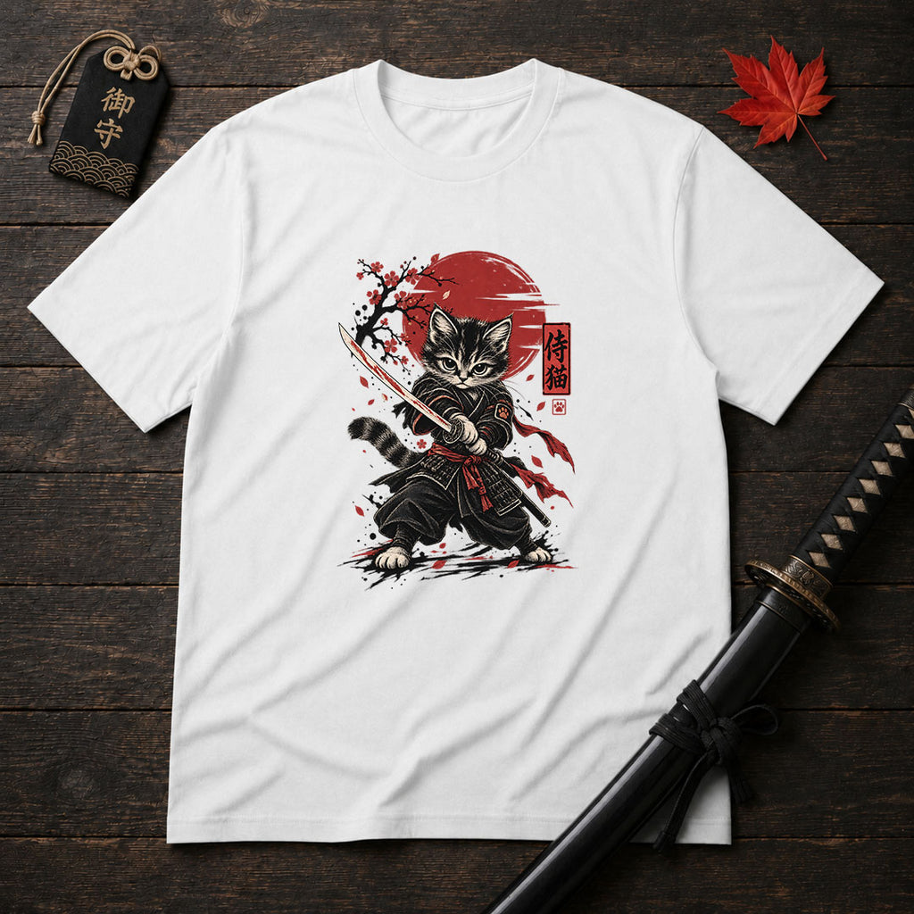 Katana Kitten Warrior T-Shirt