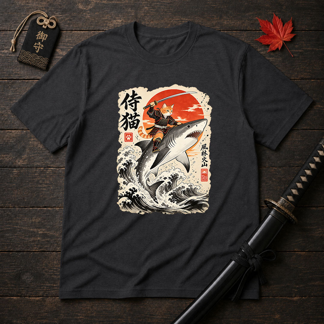 Katana-Wielding Cat T-Shirt