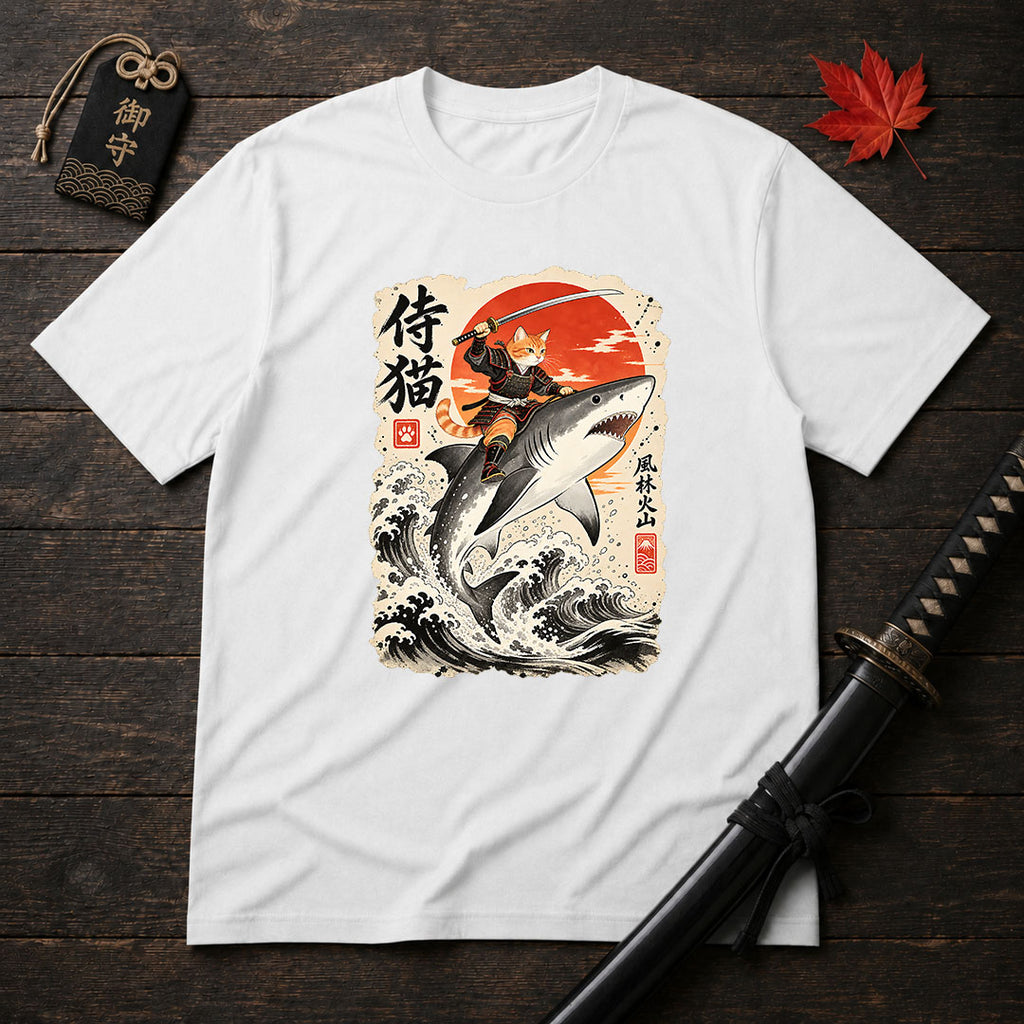 Katana-Wielding Cat T-Shirt