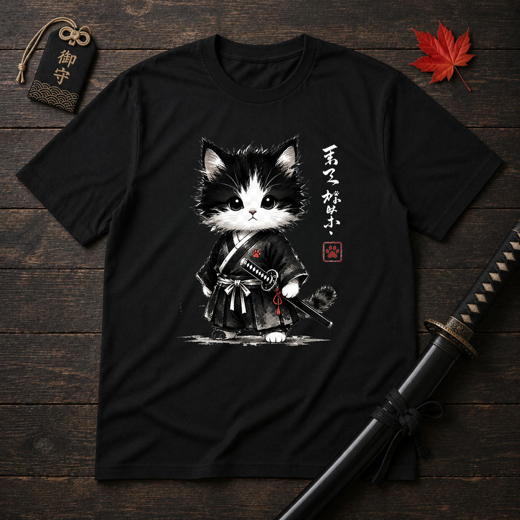 Kawaii Cat Ronin T-Shirt