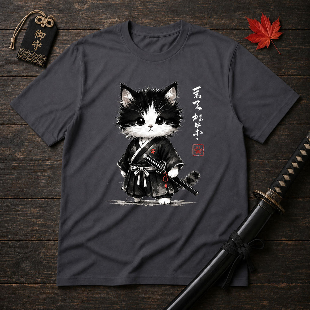Kawaii Cat Ronin T-Shirt