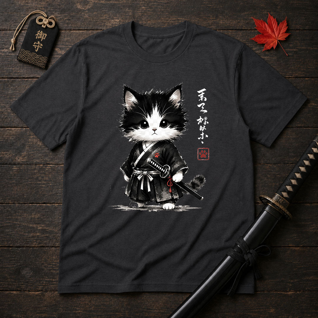 Kawaii Cat Ronin T-Shirt