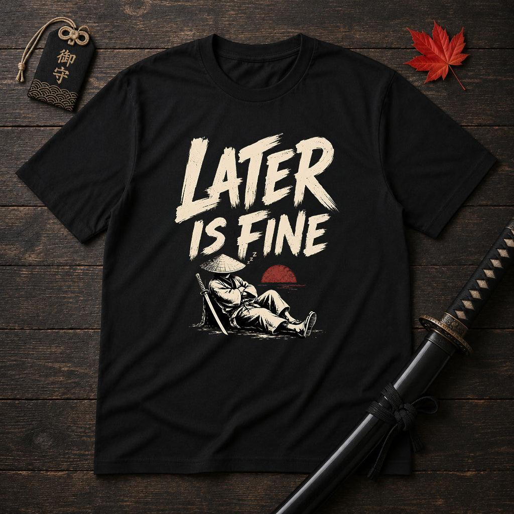 Later Is Fine Samurai T-Shirt