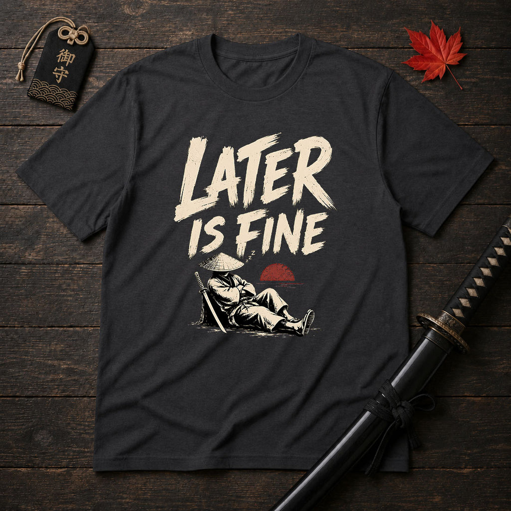Later Is Fine Samurai T-Shirt