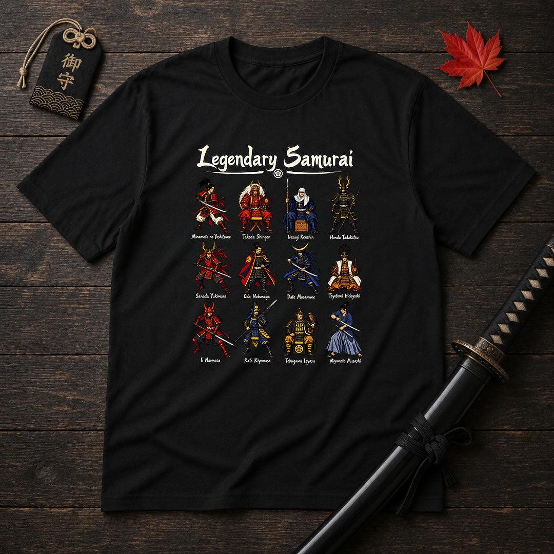 Legendary Samurai Illustrated T-Shirt