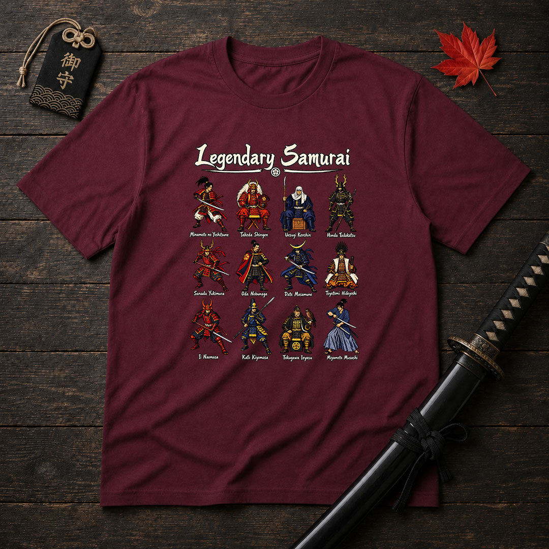Legendary Samurai Illustrated T-Shirt