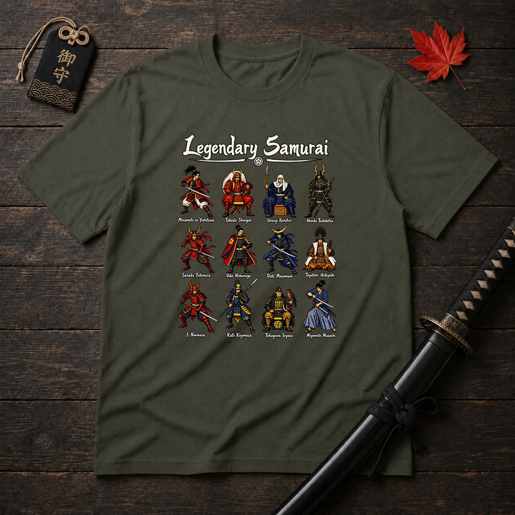 Legendary Samurai Illustrated T-Shirt