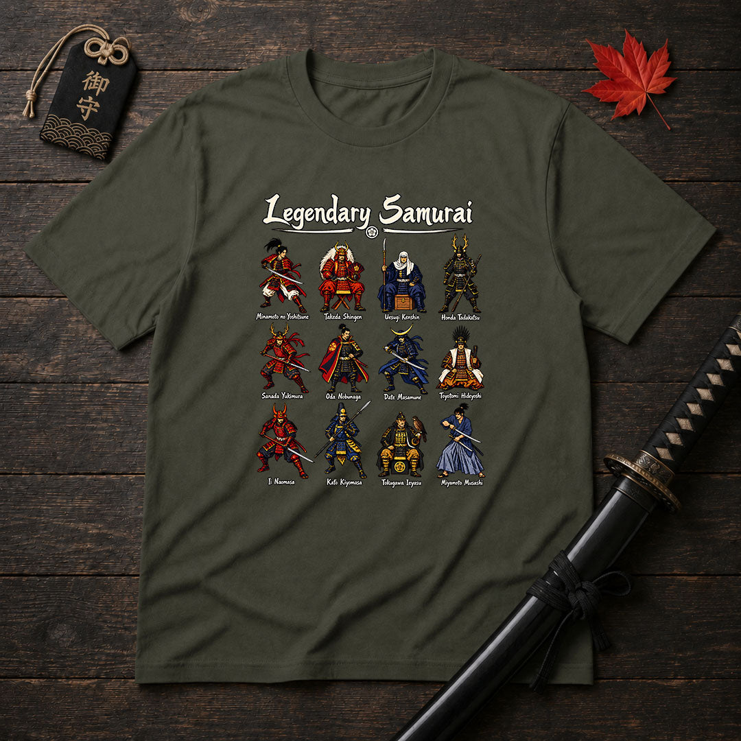 Legendary Samurai Illustrated T-Shirt