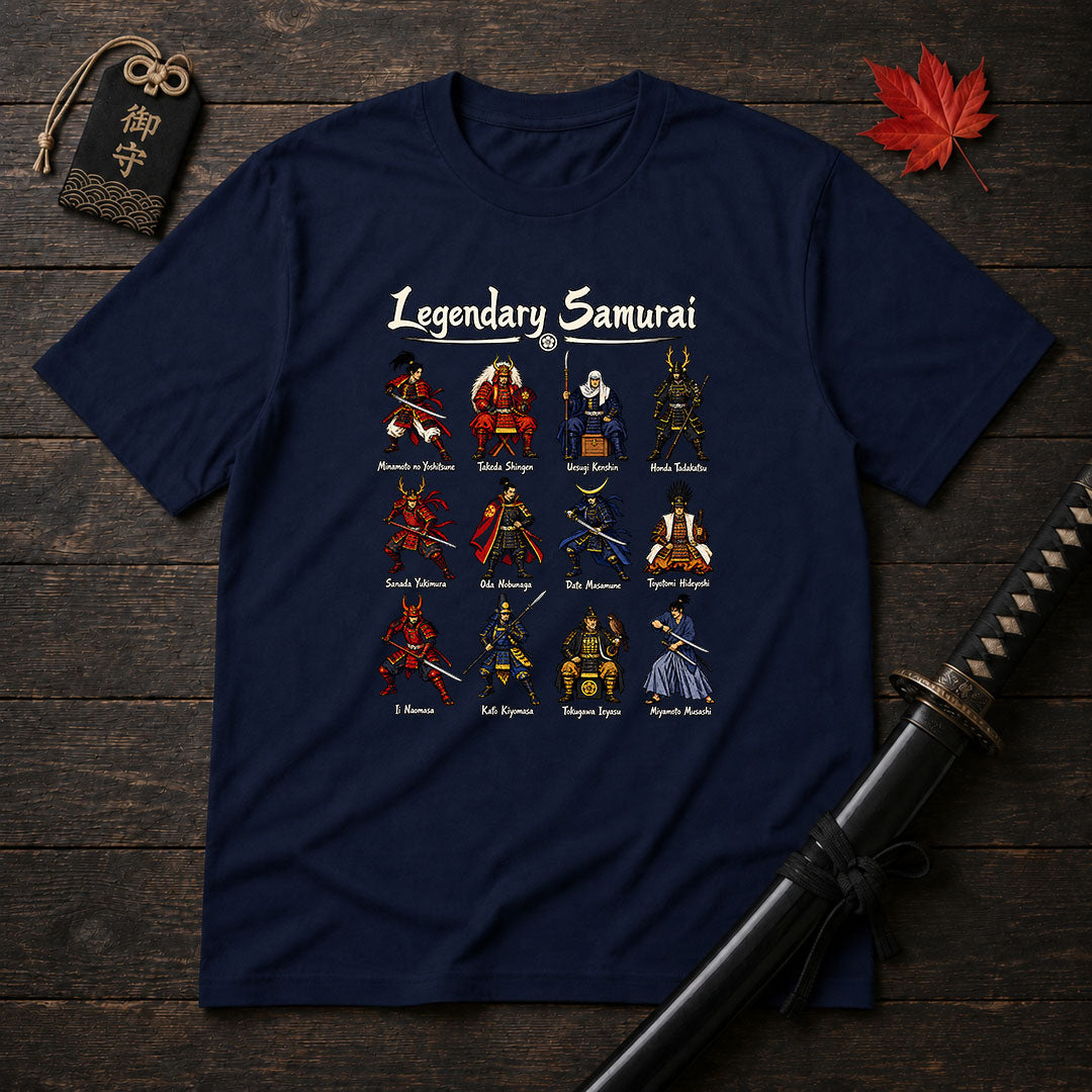 Legendary Samurai Illustrated T-Shirt