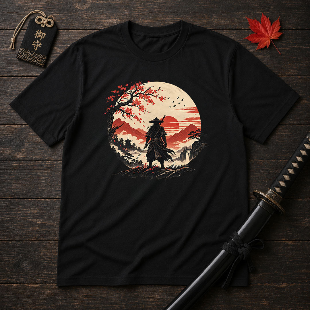 Lone Samurai Sunset T-Shirt