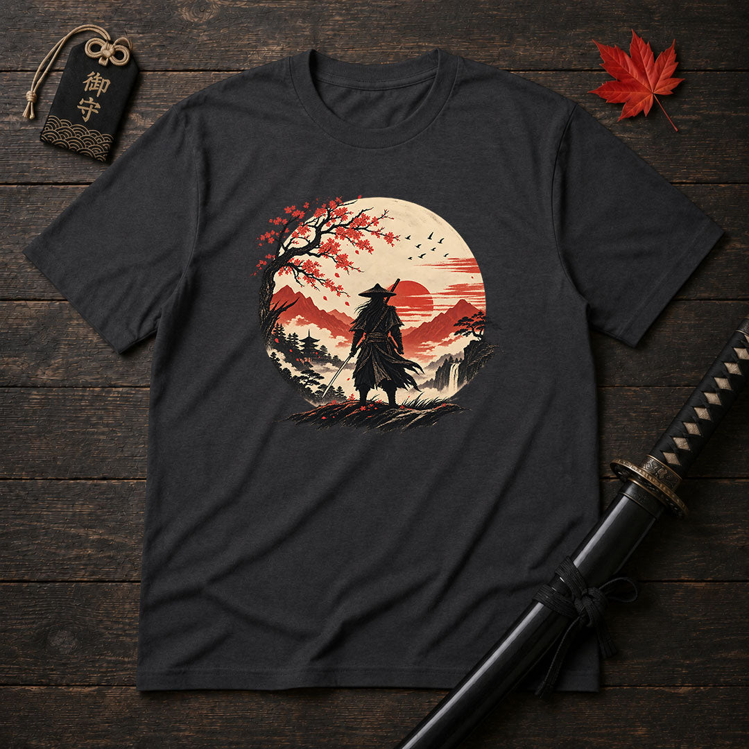 Lone Samurai Sunset T-Shirt