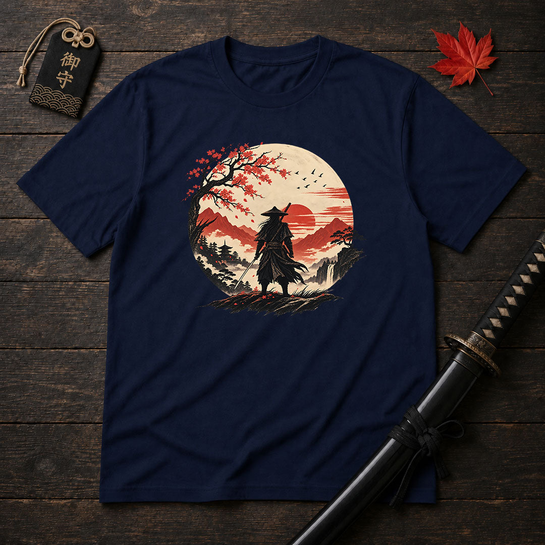 Lone Samurai Sunset T-Shirt