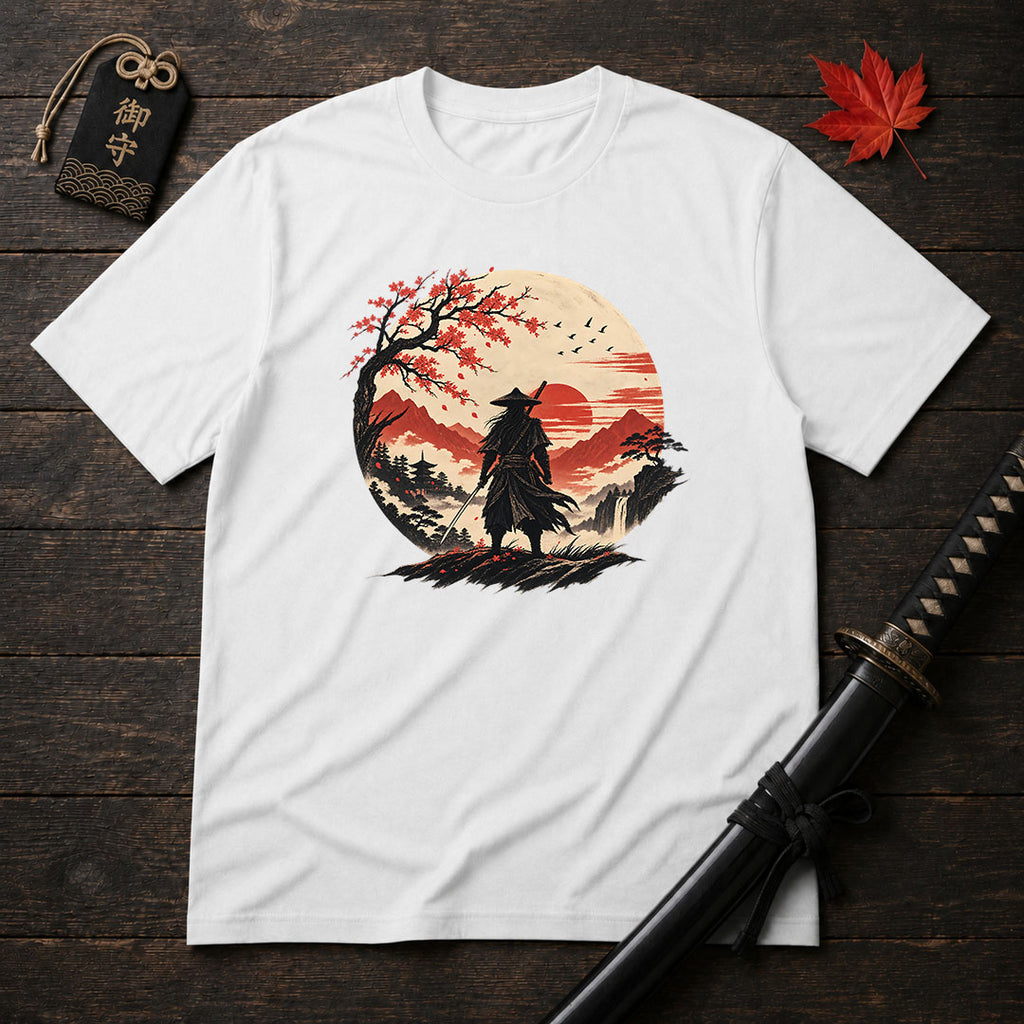 Lone Samurai Sunset T-Shirt