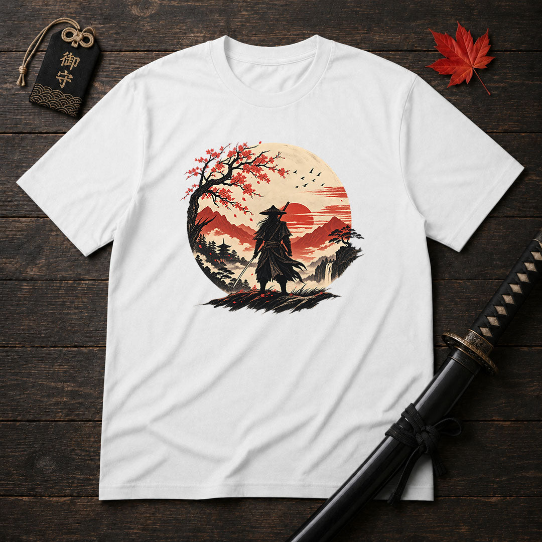 Lone Samurai Sunset T-Shirt