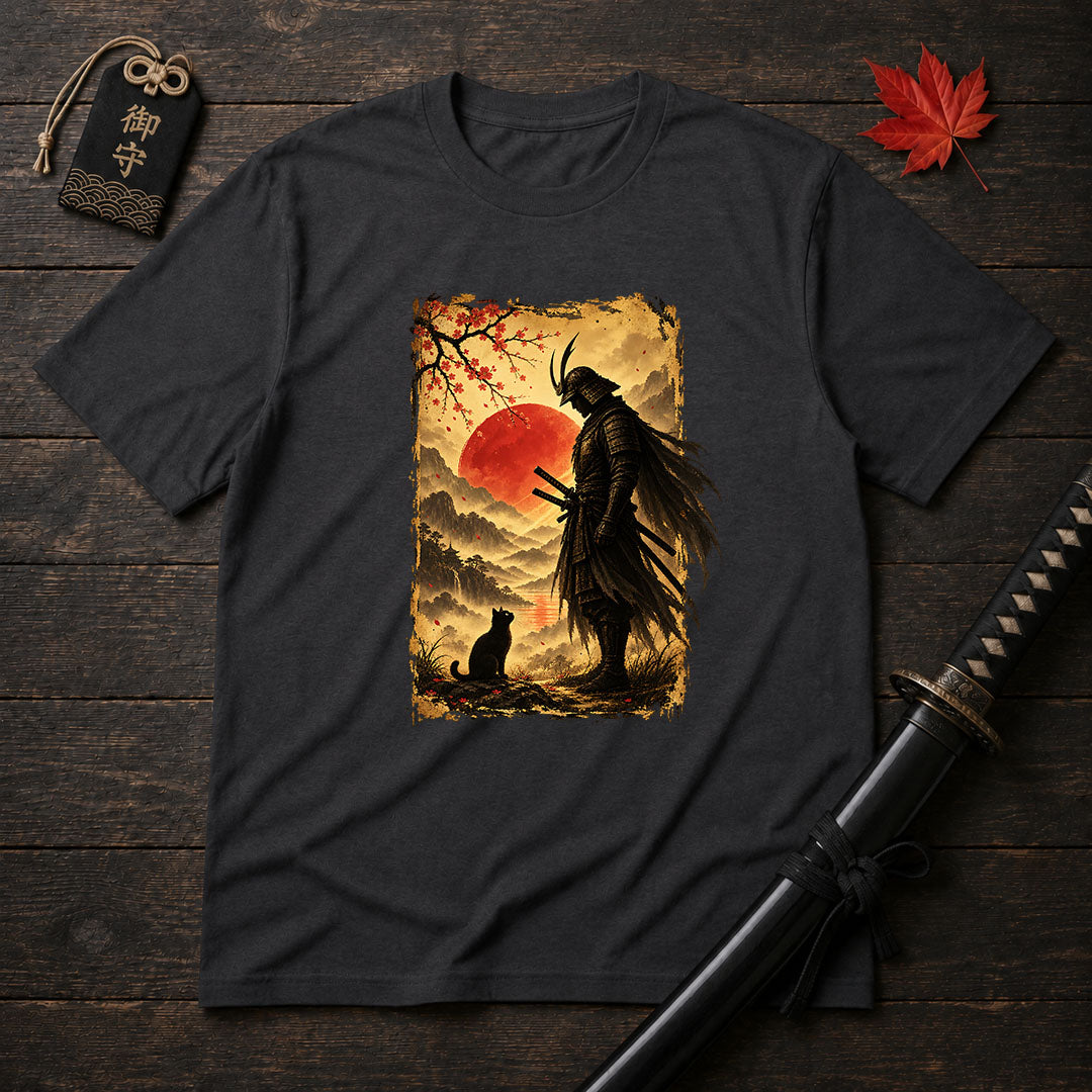 Lonely Ronin And Cat T-Shirt