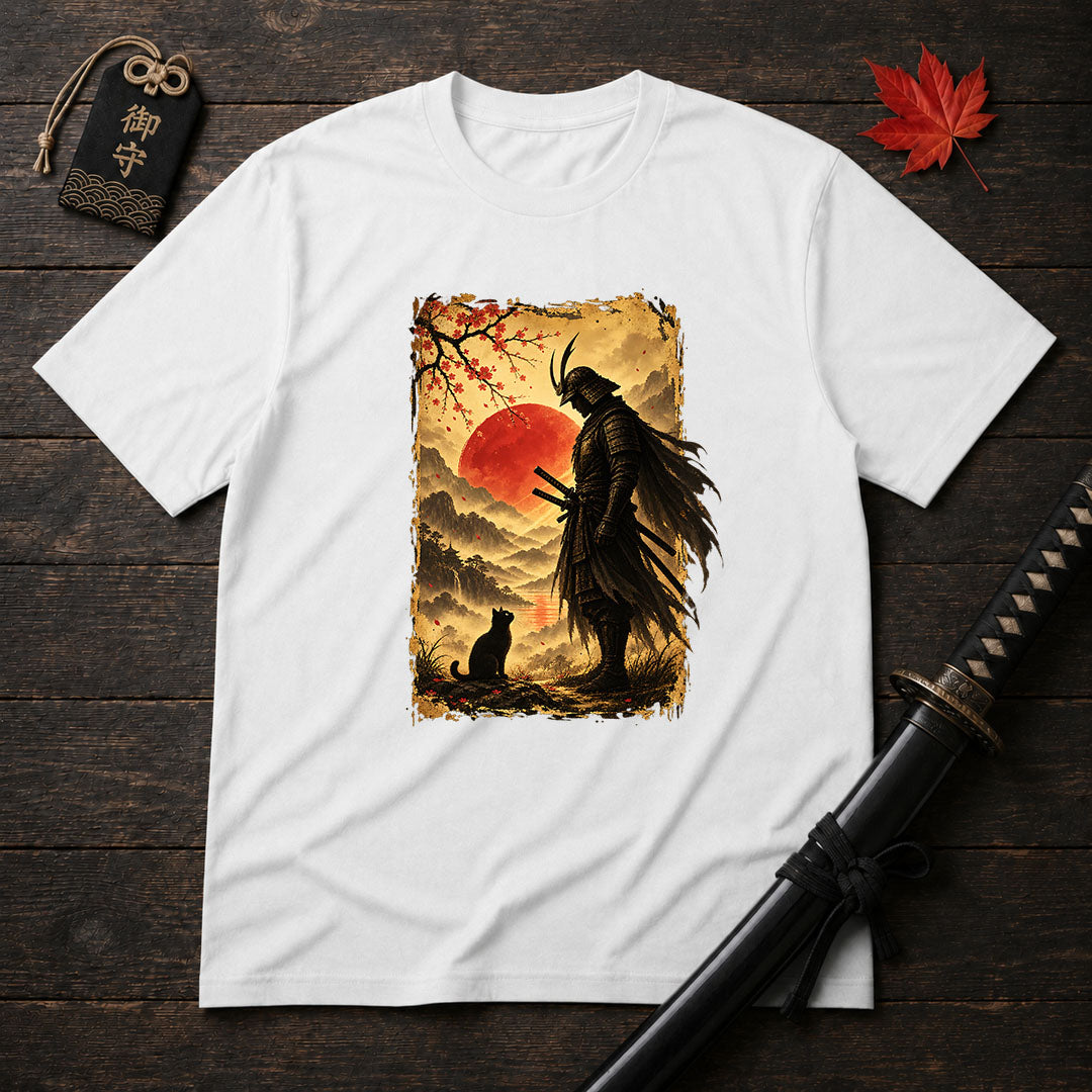 Lonely Ronin And Cat T-Shirt