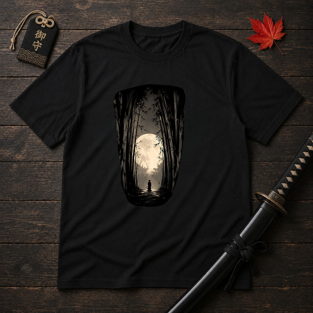 Moonlit Bamboo Path T-Shirt