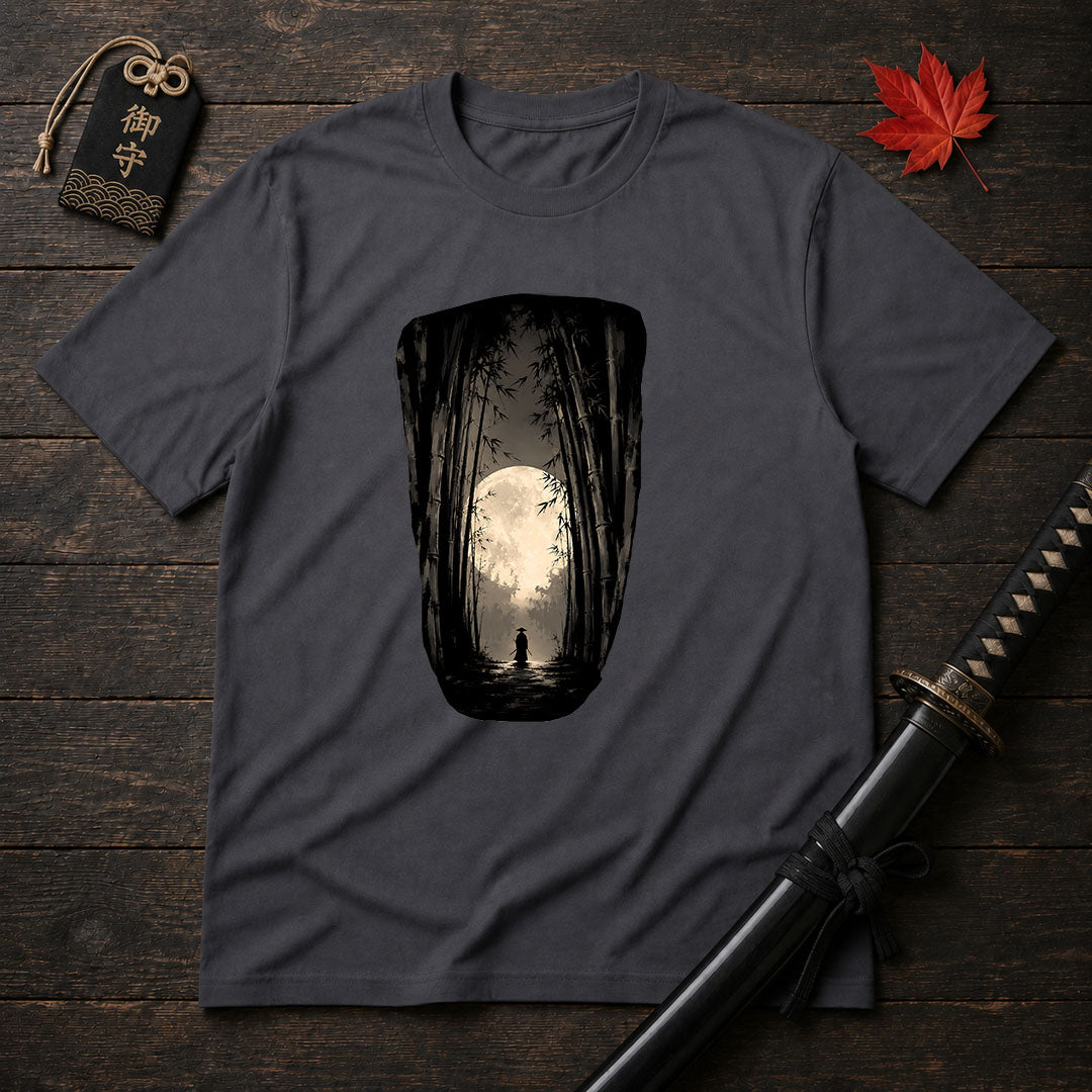 Moonlit Bamboo Path T-Shirt