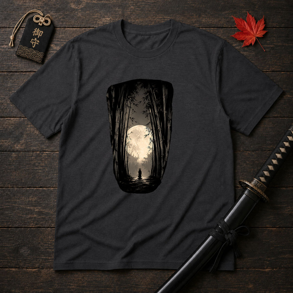Moonlit Bamboo Path T-Shirt