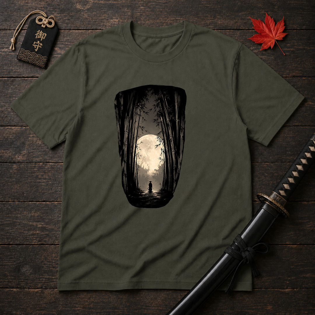 Moonlit Bamboo Path T-Shirt