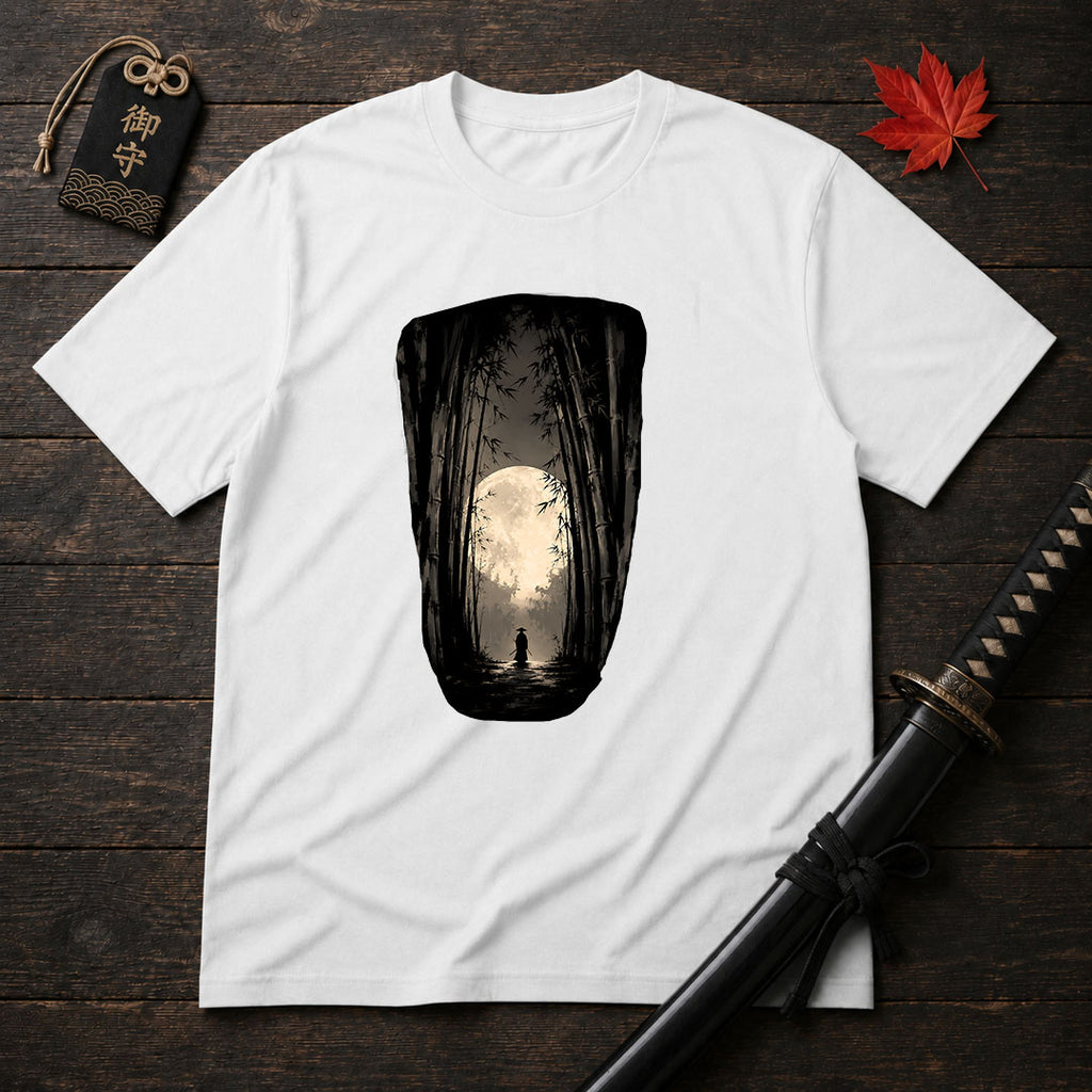 Moonlit Bamboo Path T-Shirt