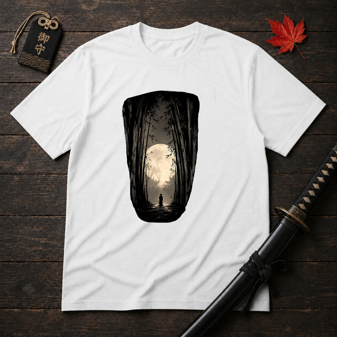 Moonlit Bamboo Path T-Shirt