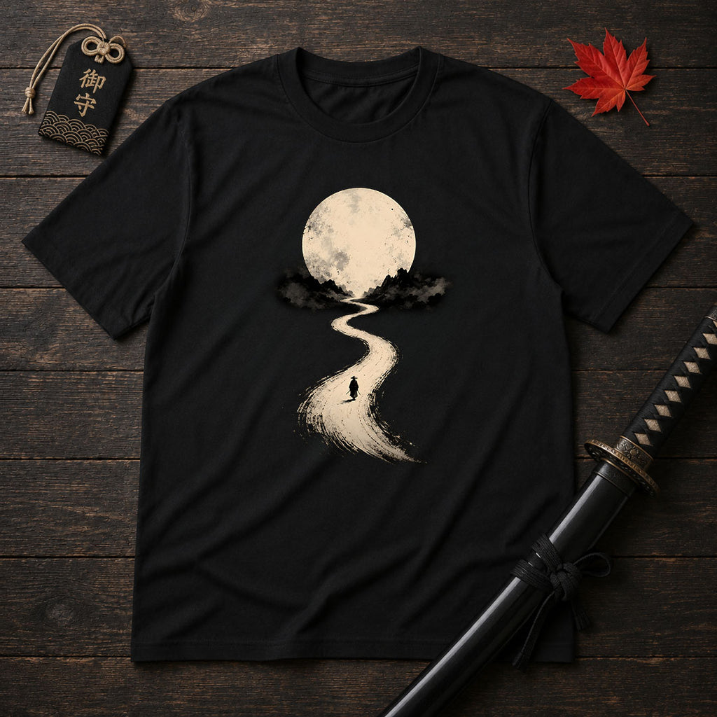 Moonlit Road Samurai T-Shirt