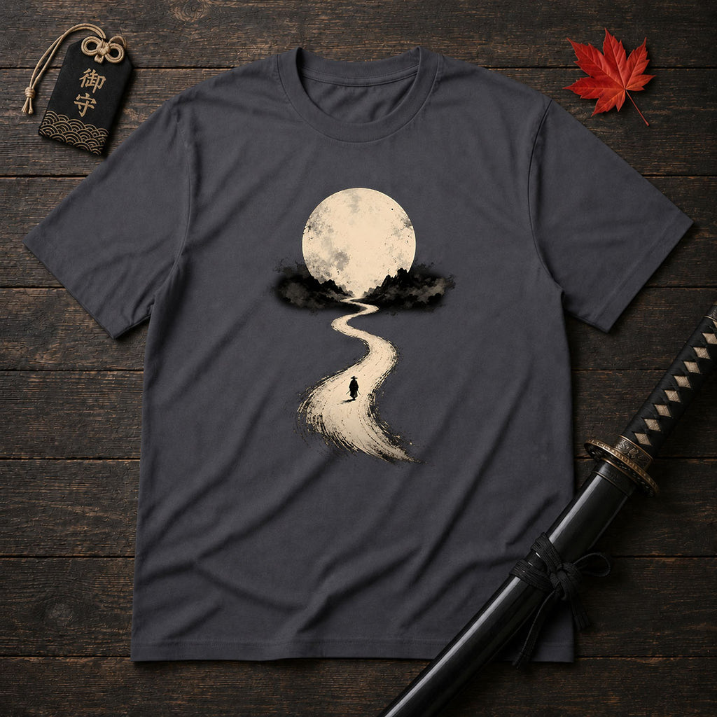 Moonlit Road Samurai T-Shirt