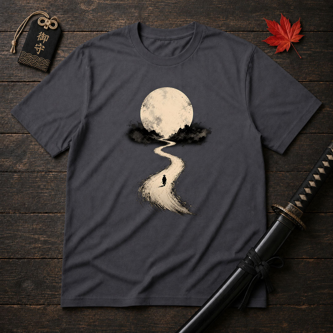 Moonlit Road Samurai T-Shirt