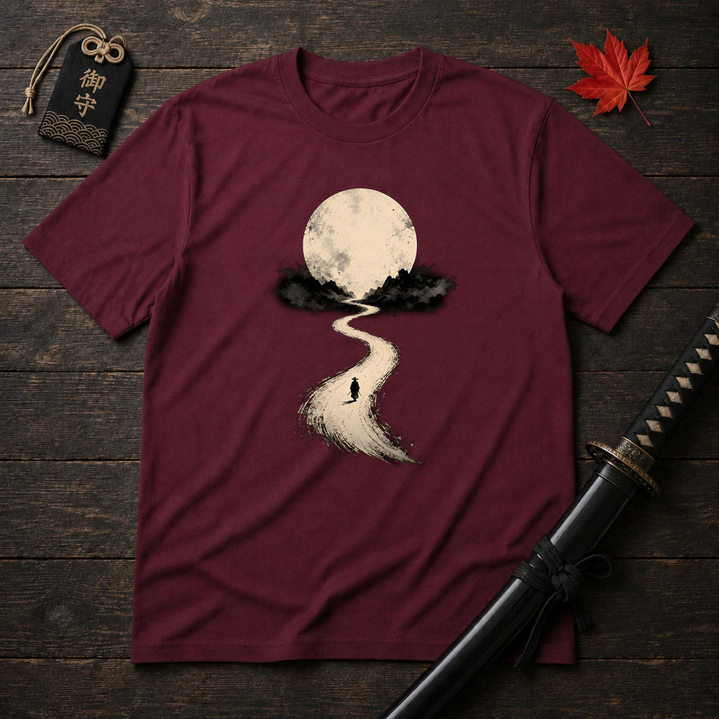 Moonlit Road Samurai T-Shirt