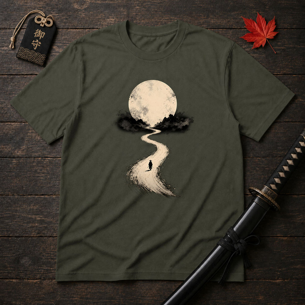 Moonlit Road Samurai T-Shirt