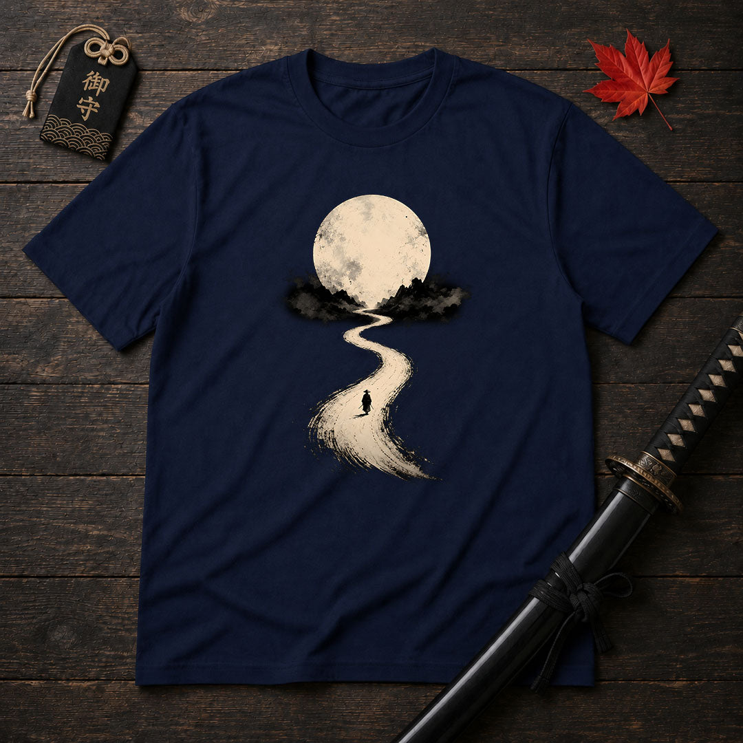 Moonlit Road Samurai T-Shirt