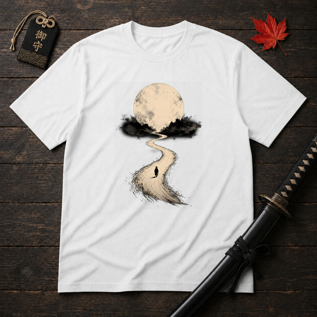 Moonlit Road Samurai T-Shirt