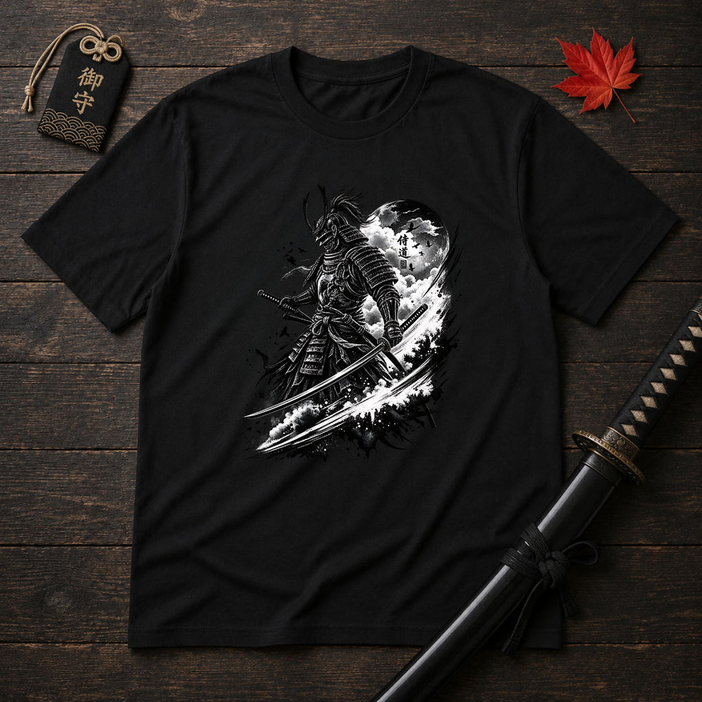 Moonlit Samurai Stance T-Shirt
