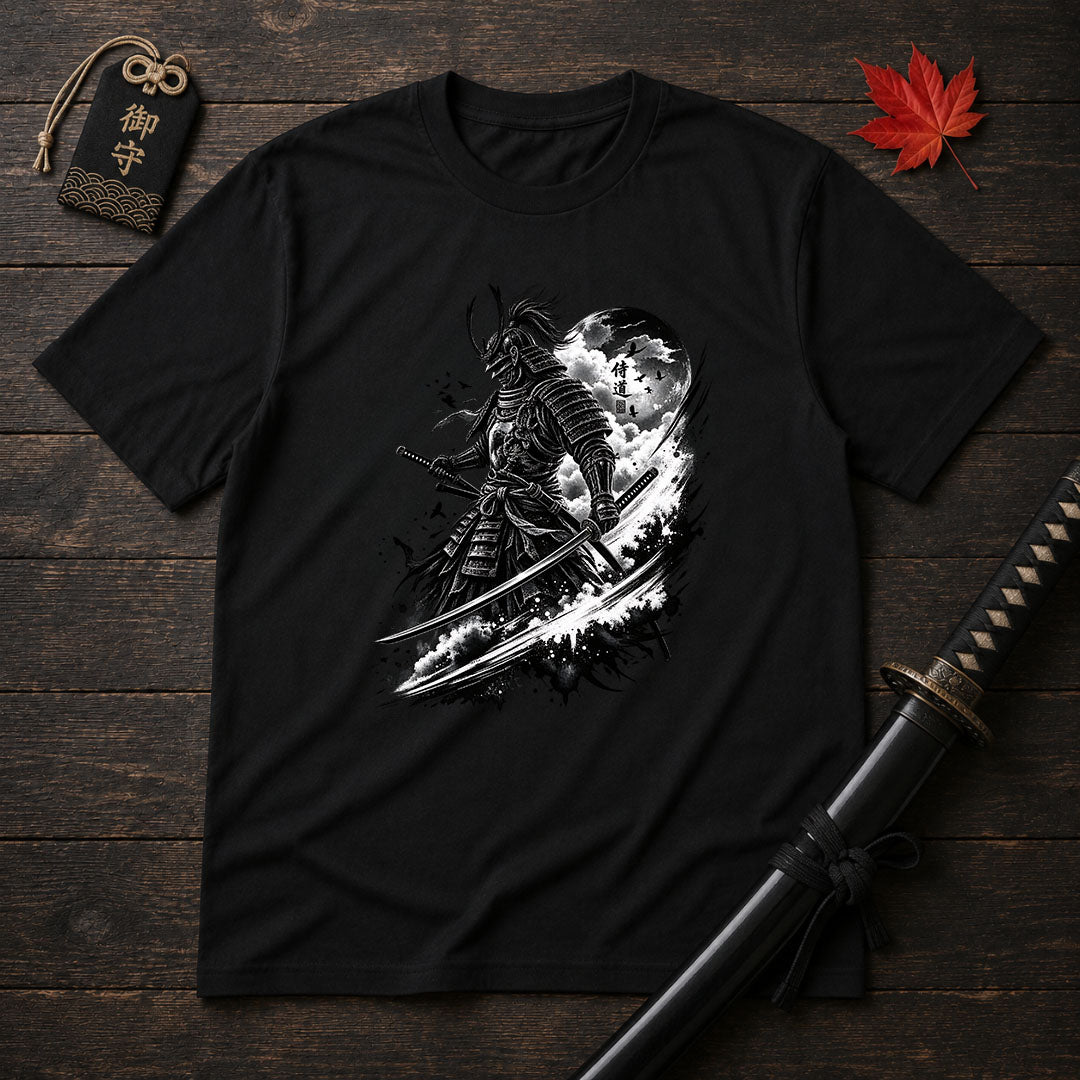 Moonlit Samurai Stance T-Shirt