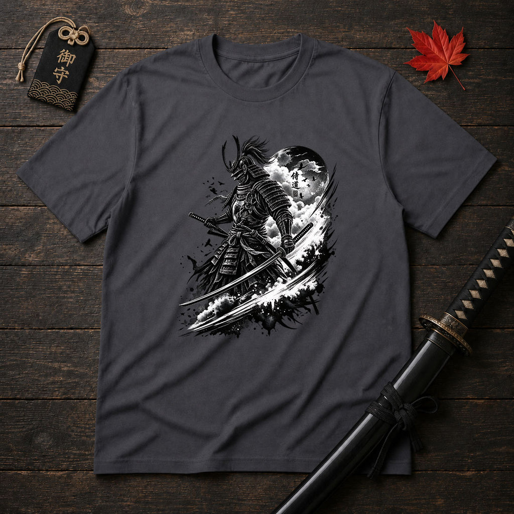 Moonlit Samurai Stance T-Shirt