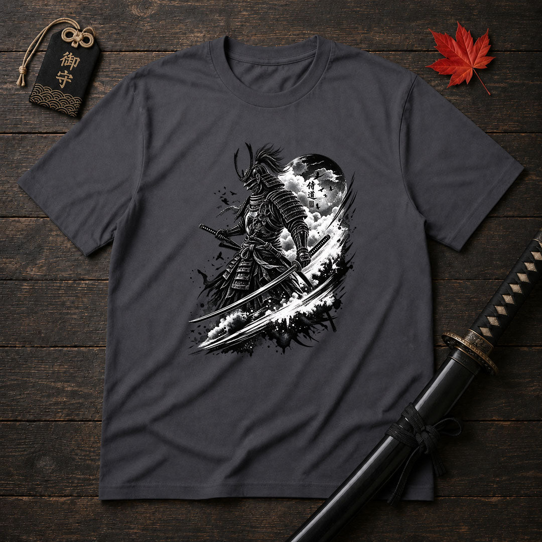 Moonlit Samurai Stance T-Shirt