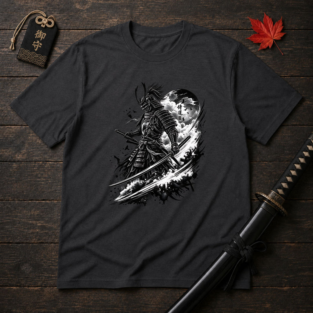 Moonlit Samurai Stance T-Shirt