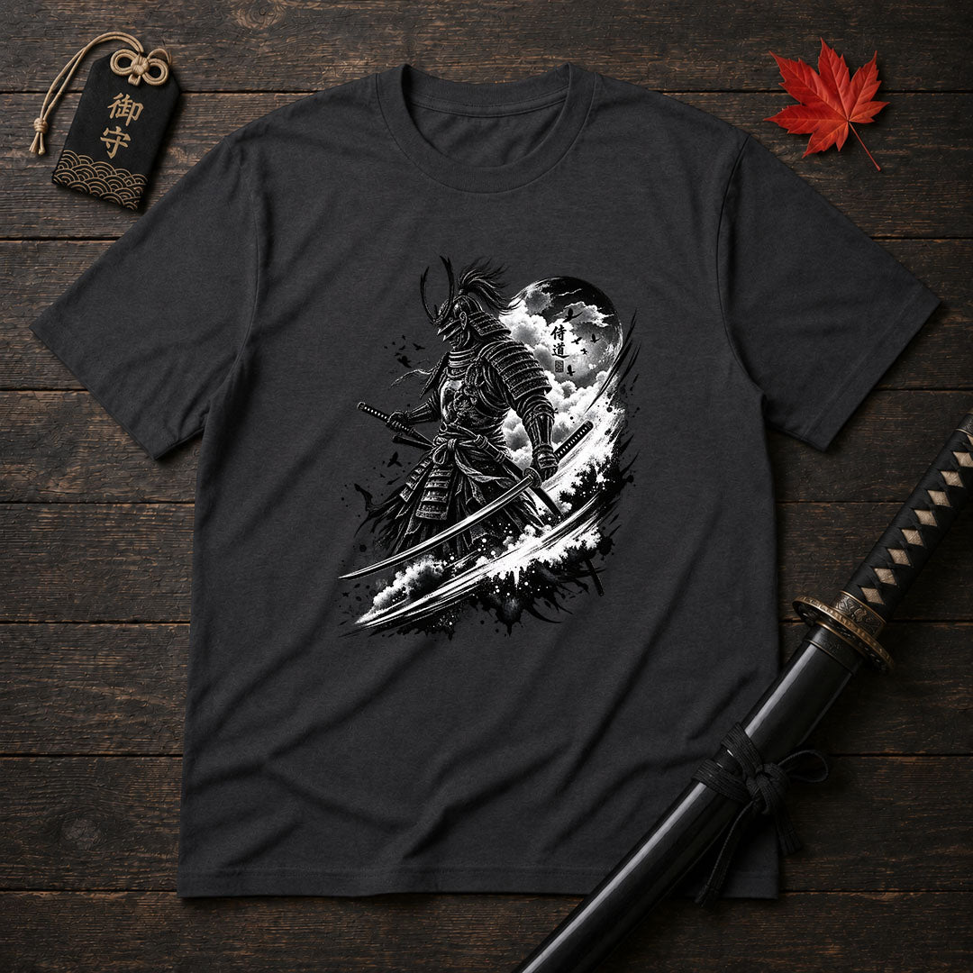 Moonlit Samurai Stance T-Shirt