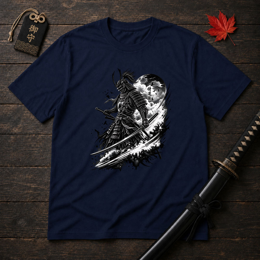 Moonlit Samurai Stance T-Shirt