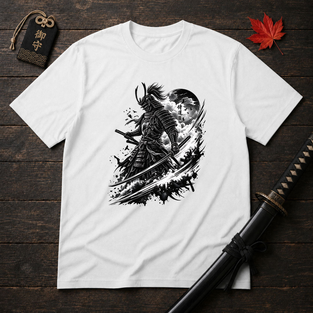Moonlit Samurai Stance T-Shirt