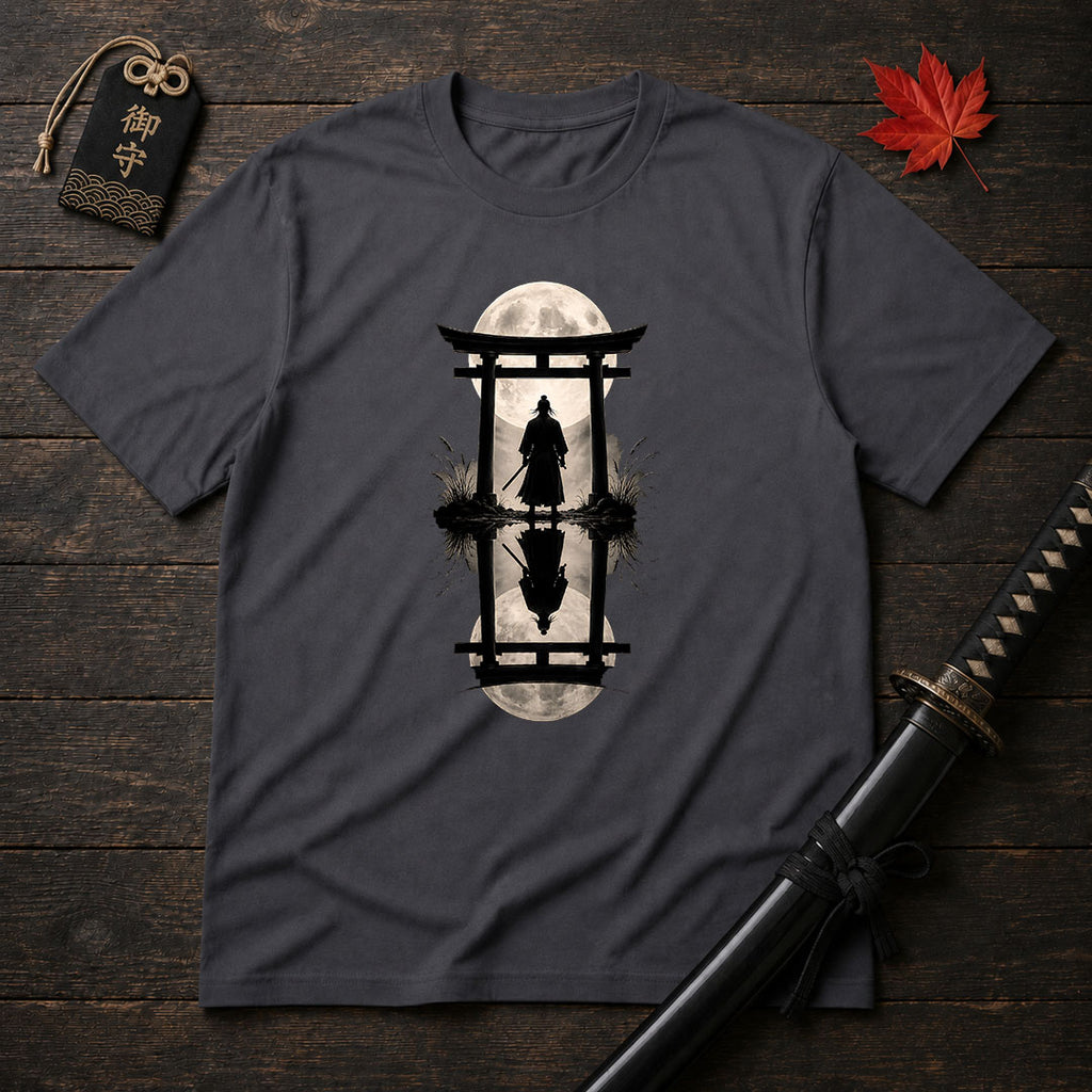Moonlit Samurai Torii T-Shirt