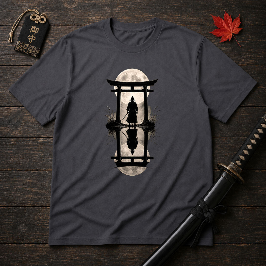 Moonlit Samurai Torii T-Shirt