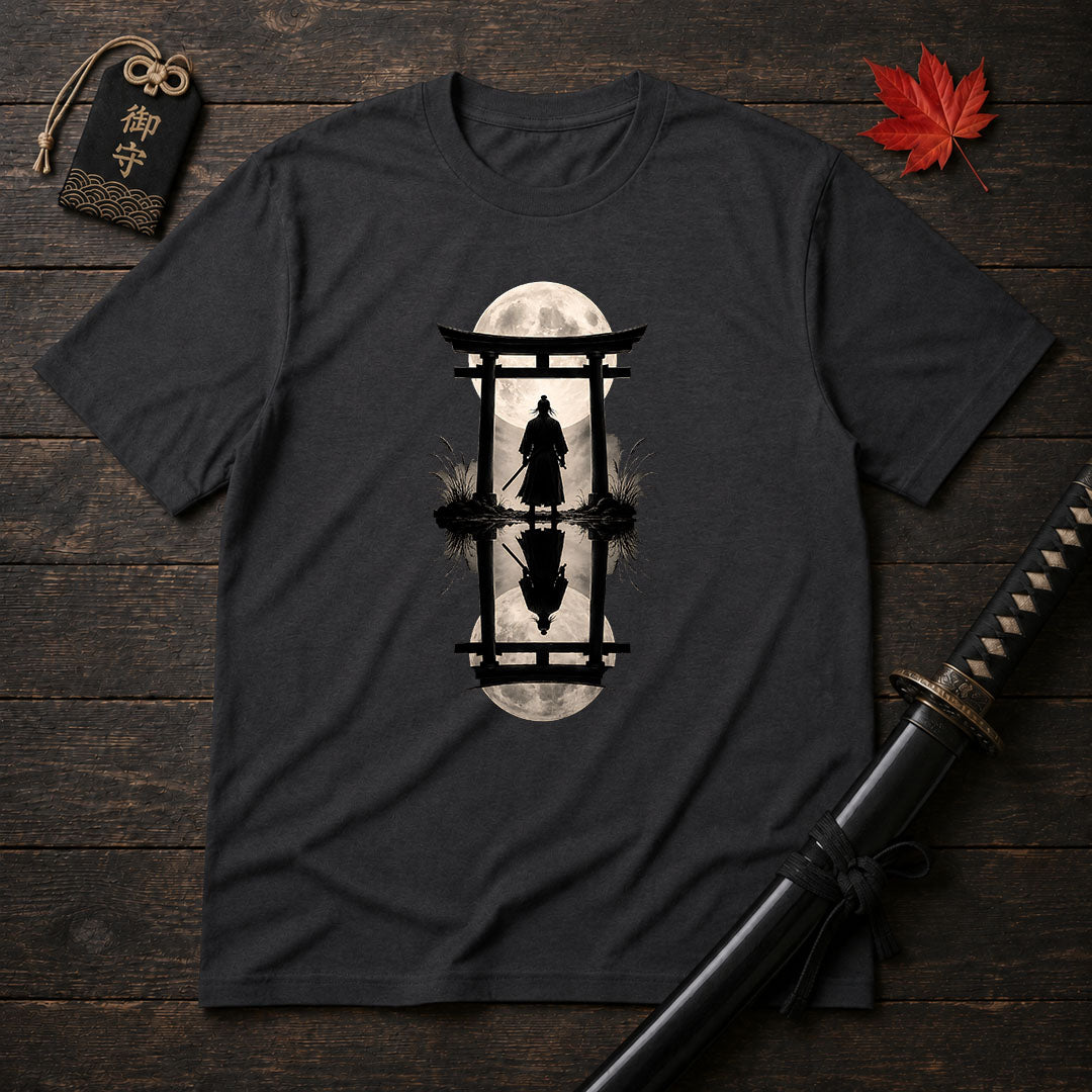 Moonlit Samurai Torii T-Shirt