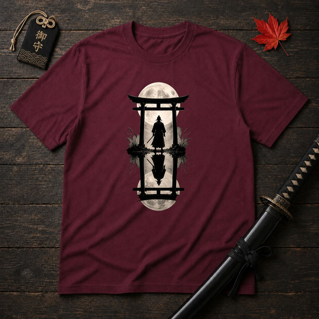 Moonlit Samurai Torii T-Shirt