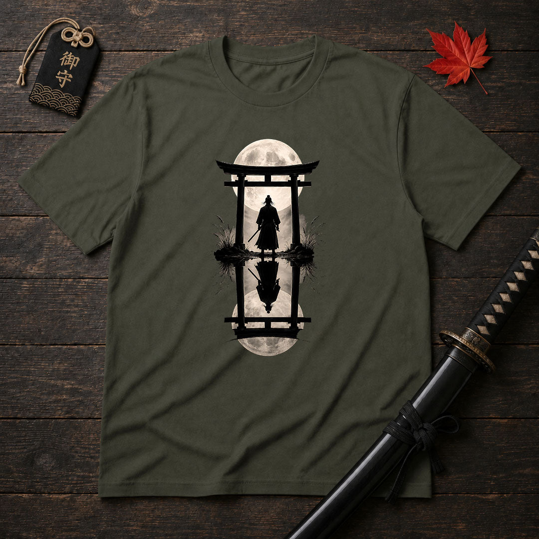 Moonlit Samurai Torii T-Shirt