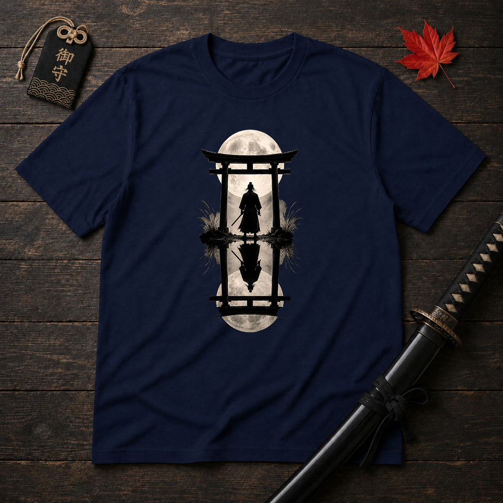 Moonlit Samurai Torii T-Shirt