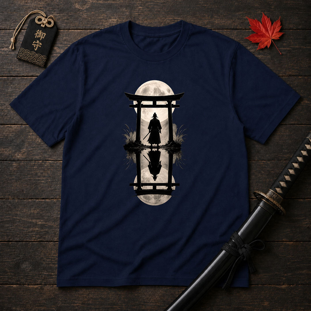 Moonlit Samurai Torii T-Shirt